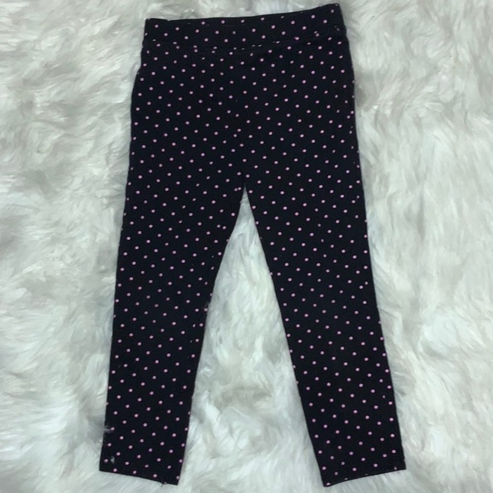 Children’s Place Black and Pink Polka Dots